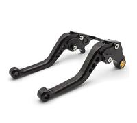 1 Pair Of Motorcycle Brake Clutch Levers Adjustable For For Virago 1000 1100 700 750 Handlebar Handle Lever Motorbike Handle Bar Brake Clutch Lever(Black,Short)