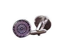 1 Pair Of Notre Dame Jewel Cufflinks Men'S French Shirt Suit Cufflinks