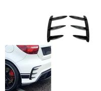 1 Pair of Rear Bumper Spoiler Side Canard Air Vent Cover, Compatible with Mercedes-Benz A-Class W176 A200 A260 2013-2018,Carbon fiber look