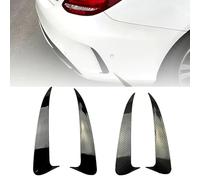 1 Pair of Rear Bumper Spoiler Side Canard Air Vent Cover, Compatible with Mercedes Benz C Class W205 C43 C63 AMG 2014-2019,Gloss black-C205 2-door