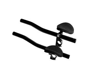 1 Pair of Road & Mountain Bike Rest Bars Long Distance Bend/Straight Extension Handlebar for Triathlon Time Trial