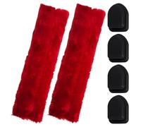 1 Pair Of Seat Belt Covers, 4 Pieces Of Car Hooks, Car Seat Belt Covers, Seat Belt Shoulder Pads, Plush Protective Covers, Seat Belt Shoulder Pads, Car Accessories
