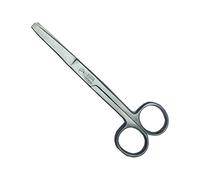 1 PAIR OF STEROPLAST MEDICAL NURSES STAINLESS STEEL FIRST AID SAFETY BLUNT TIPPED SCISSORS