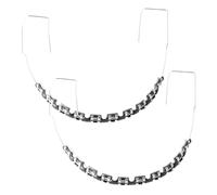 1 Pair of Temporary Tooth Decoration, Teeth Retainer Practical Brackets para Dientes Sturdy Retenedores de Dientes Ortodoncia Props for Dental Students to Practice (Black)