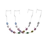 1 Pair of Temporary Tooth Decoration, Teeth Retainer Practical Brackets para Dientes Sturdy Retenedores de Dientes Ortodoncia Props for Dental Students to Practice (Mixed colours)