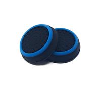 1 PAIR of Thumb Grips for Nintendo Switch (2pcs) (Black w/Blue Ring)