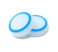1 PAIR of Thumb Grips for Nintendo Switch (2pcs) (Glow In The Dark w/Blue Ring)