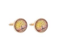 1 Pair Of World Map Cufflinks Men'S French Shirt Suit Cufflinks