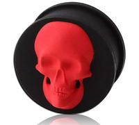 (1 Pair ONLY) Star Flexible Silicone Flesh tunnel Ear Gauge Plug Size Available 2g (6mm) to 1" (26mm) Please Choose Size and Color, 1 = 26mm, Silicone, no gemstone