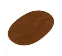 1 Pair Oval Shape PU Leather Patches Sew on Fabric Elbow Knee Repair for Pants Shirts Jackets Clothes