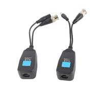 1 Pair Passive CCTV Coax BNC Video Power Balun Transceiver to RJ45 Connector for HD-CVI, HD-TVI, HD-AHD signals