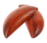 1 Pair Peach Wood Divination Cups Tool for Fortune Telling, Lightweight and Easy to Store Sacrifice Cups Suitable for Traditional Chinese Culture Decoration