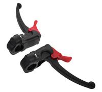1 Pair Plastic Self Locking Wheelchair Brake Handles for Transport Chairs | Side Mount Lever Set, Indoor Secure Parking Support, Black Finish, Left and Right Replacement Hardware