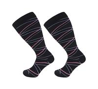 1 Pair Plus Size Compression Socks for Women and Men, 20-30mmhg Extra Large Wide Calf Knee High Stockings for Circulation Support