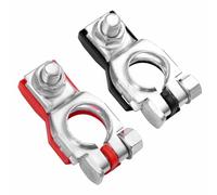 1 Pair Positive and Negative Battery Terminals - Battery Terminal Connectors, Top Post Battery Terminals Clamp Set for Nissan Cars