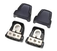 1 Pair Positive Negative Battery Terminals Clamps 1x0/4GA In To 2x4/8GA Out Ideal For Cars Ships Yachts And RVs Ensuring Stable Current Transmission And Easy Installation