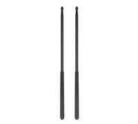 1 Pair Professional Drum Stick Solid Power Boosting Non Slip Handle Aluminium Alloy 5A Drum Stick (Black)