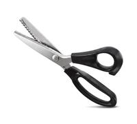 1 Pair Professional Zigzag Pinking Sewing Scissors, Anti-Fray Edge Dressmaking Shears for Fabric Lace, Garment Tailoring & Lace Decoration Crafts