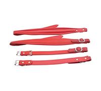 1 Pair PU Leather Adjustable Shoulder Arm Straps for Accordion, Soft Foam - Padded Comfortable Concertina Straps with Buckle Adjustment for Long Practice Sessions (Red)