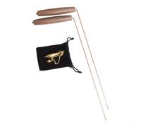 1 Pair Pure Copper Detector Rod for Metal Detecting, High Sensitivity Finding Tools for Gold Silver Iron Hunting,Ergonomic 11.4 Inch