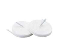 1 Pair Pure Cotton Flat Shoelaces 0.8cm Width Sports Canvas Laces for Men And Women - 100/120/140/160cm Length Options(White,160cm)