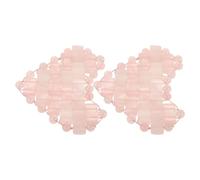 1 Pair Quartz Eye Mask Heart-shaped Crystal Stone Cooling Eye Cover for Soothing Relief and Sleep Simple Design