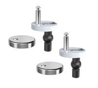 1 Pair Quick Release Toilet Seat Fixings, Universal Toilet Seat Hinge Fittings Replacement Hinges for WC Toilet Blind Holes