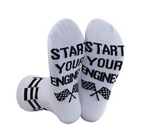 1 Pair Race day Socks Start Your Engines Socks Speed Racing Socks Racing Lover Socks Race Party Gift (YOUR ENGINES -S)
