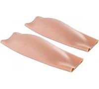 1 Pair Realistic Fake Calf Leg Silicone Sleeve, Realistic Silicone Fake Calf Leg Enhancer Artificial Cover Scar Birthmark for Thin Skinny Crooked Legs