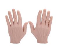 1 Pair Realistic Silicone Male Hand Model Soft Flexible Reusable Male Mannequin Hand Model for Showing Jewelry Painting Practice
