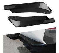 1 Pair Rear Bumper Lip Splitter, Compatible with SKODA VISION C VISION iV SCALA MissionL, Car Modified Rear Bumper Canard Diffuser Spoiler Lip Splitter,Black