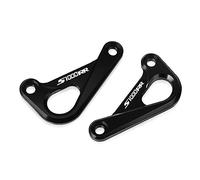 1 Pair Rear Subframe Racing Hooks Tie Down Holder Billet Compatible with BMW S1000RR 2009-2019 S1000R S1000 R 2014-2019 HP4 2012-2014 (Color : Black, Size : A)(S1000RR logo)