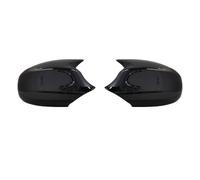 1 Pair Rear View Mirror Caps For E87 E81 E82 E90 E91 E92 E93 120i 128i 118d 120d 130i M Style Side Case Trim Compatible With Car Exterior(ABS Black)