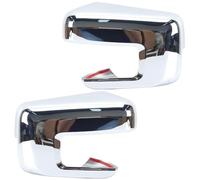 1 Pair Rearview Mirror Adhesive Protective Cover Caps For Ford F150 2021 2022 2023 2024 2025 Black Rearview Mirror Cover(1 pair Electroplated)