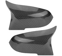 1 Pair Rearview Mirror Cover Cap Wing Mirror Cover Fit for 220i 328i 420i F20 F21 F22 F30 F32 F33 F36 X1 E84 Multiple Styles to Choose (Carbon Grain Black)