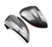 1 Pair Reverse Mirror Shell Car Exterior Rearview Mirror Cover For VW For Passat B8 2015-2020 For Arteon 2016-2019 3G0857537H 3G0857538H Wing Mirror Cap Rear View Car(Black)