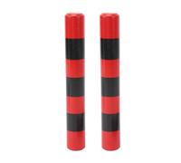 1 Pair Rhythm Sticks, Wooden Case Iron Beads Sand Stick Shaker Musical Sticks Rhythm Percussion for Early Education,Promote Creativity and Coordination (Red Stripe)