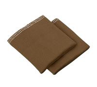 1 Pair Ribbed Knit Cuff Sleeve, 9.8cm x 9.5cm Elastic Seamless Cotton Cuffs, Replacement Cuffs for Pants,Coats,Sweaters, Garment Repair (Coffee)