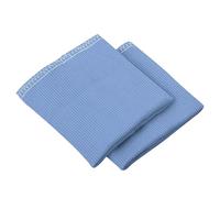 1 Pair Ribbed Knit Cuff Sleeve, 9.8cm x 9.5cm Elastic Seamless Cotton Cuffs, Replacement Cuffs for Pants,Coats,Sweaters, Garment Repair (Light Blue)