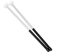 1 Pair Rubber Metal Drumsticks Professional Drum Stick Instrument Accessories For Professional Drummers And Beginners Drum Mallets