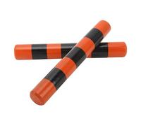 1 Pair Sand Stick Shaker,Wooden Case Iron Beads Cylinder Sand Shaker Rhythm Percussion Musical Instruments for Early Education (Yellow Stripe)