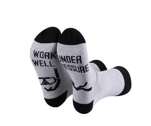 1 Pair Scuba Diving Socks I Work Well Under Pressure Socks Scuba Underwater Sports Gift Diving Lover Gift