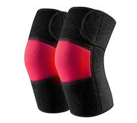 1 Pair Self-Heating Knee Pads, Tourmaline Brace, for Running, Work Out, Arthritis, Joint Pain Relief,Red(Red)