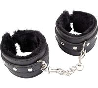 1 Pair Sex Fuzzy Handcuff Set for Bedroom - Fluffy Handcuffs for Ankles and Wrist Sexy Straps Bondage Kit for Adult Furry Hand Cuffs for Women Couples Sweater (Black)