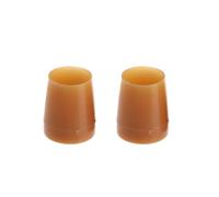 1 Pair Shockproof Wearable Antislip High Heeler Silencer Heel Protector Round Shape Heel Stoppers for Walking on Uneven Floor(Apricot-S)