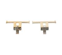 1 Pair Shoe Spoiler Car, Shoe Wing Spoiler Wing Croc Ornaments Slippers Tail Fin Decoration for Buckles for Friend (Gold Plated)