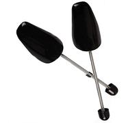 1 Pair Shoe Stretcher, Plastic Adjustable Length Practical Traditional Shoe Tree Stretcher Boot Holder Men and Women Portable Good Shape Shoe Support with Tension Spring Coil (Women-US size 5-8,Black)