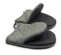 1 Pair Short Oven Mitts, Heat Resistant Silicone Kitchen Mini Oven Mitts for 500 Degrees, Non-Slip Grip Surfaces and Hanging Loop Gloves, Baking Grilling Barbecue Microwave Machine Washable