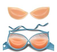 1 Pair Silicone Bra Inserts, 2.5cm Bra Inserts Push Up, Chicken Fillet Bra Inserts, Waterproof Fillers for Swimsuits, Chicken Fillets Bra Inserts, Bikinis and Evening Dresses