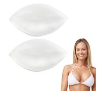 1 Pair Silicone Breasts Insert, Bra Inserts Push Up Up to 2 Cup Size Boost, Bra Pads Inserts, Pads Chicken Fillet Bra Inserts, Breast Enhancers Push Up Fit Most Cup Sizes for Bikini Swimsuit